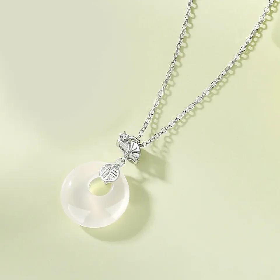 Sterling Silver Chalcedony Pendant Necklace Sb0402e49f0024a7aa43643cee245a9caS 1 fdb2670f