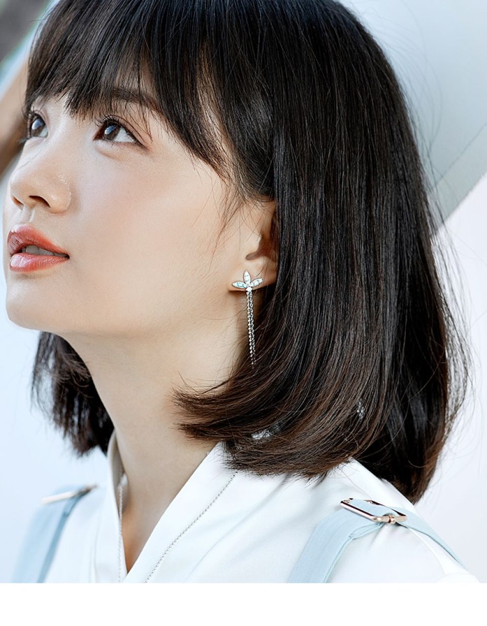 Lotus Chain Earrings H32721856e26b4dc0907e1c224fe08b08K fe784bff