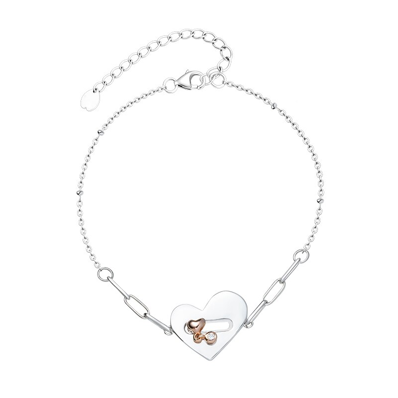 Tiny Pearls & Hearts Bracelet