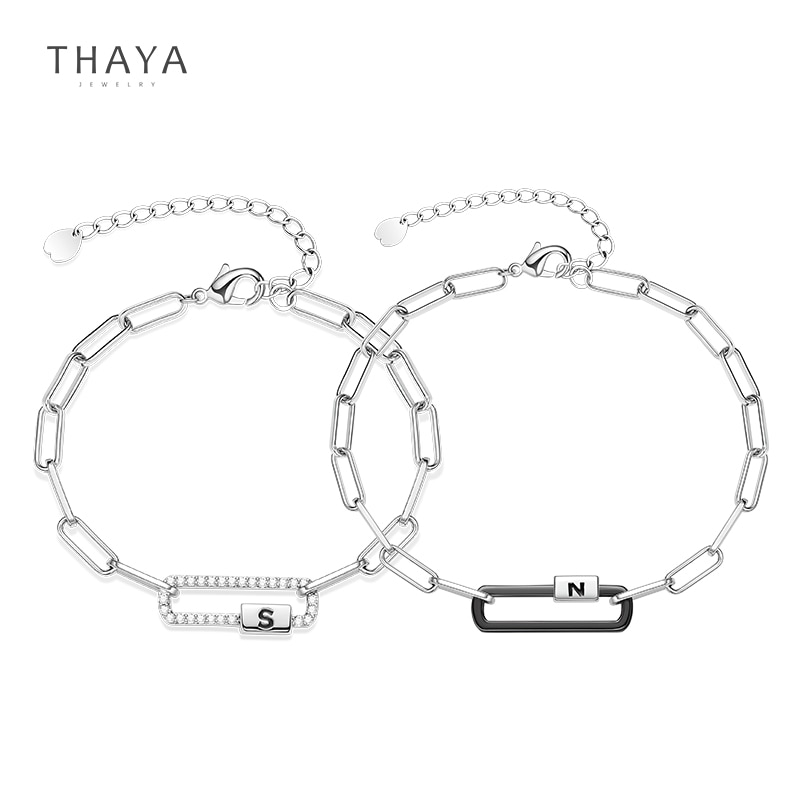 1) Two Poles Magnetic Couple Bracelets