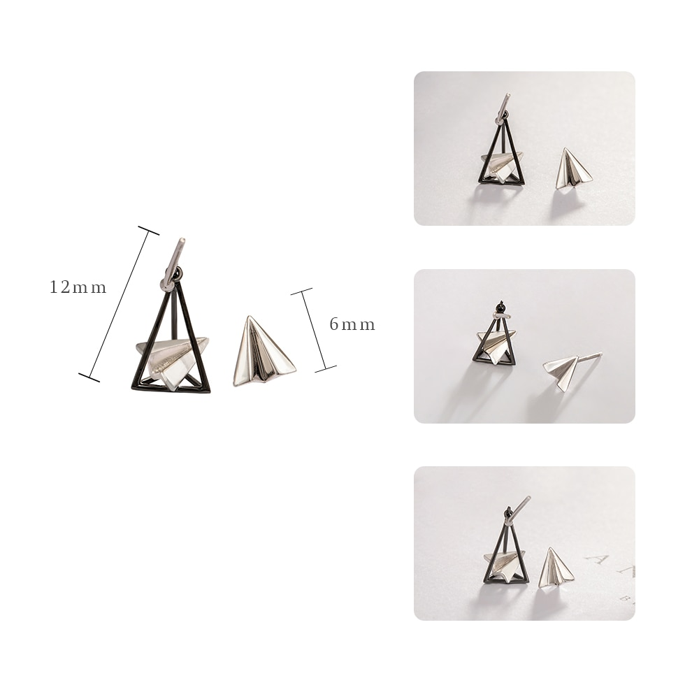 1. Paper Airplane Earrings