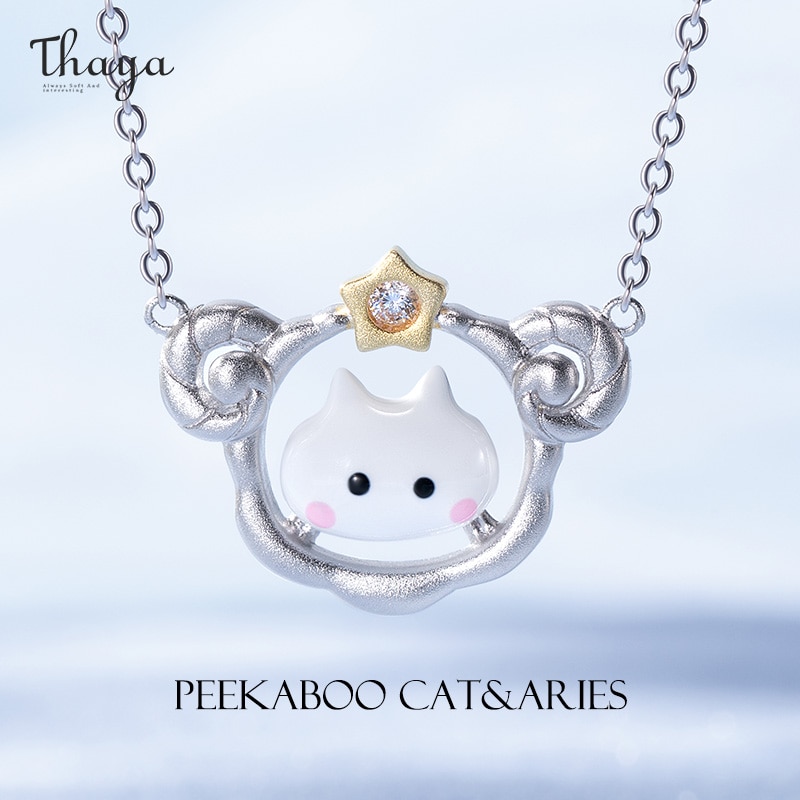 Aries Peekaboo Cat Constellation Necklace H492824c92dc64b77956ce8c3e18973f1c