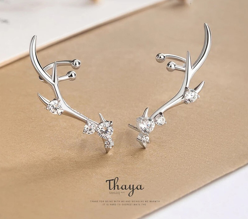 Thaya Jewelry thaya antler earrings