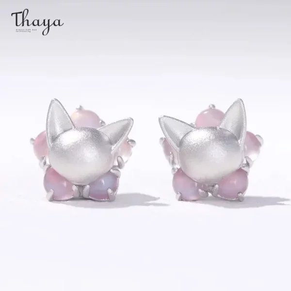Silver Cat Earrings