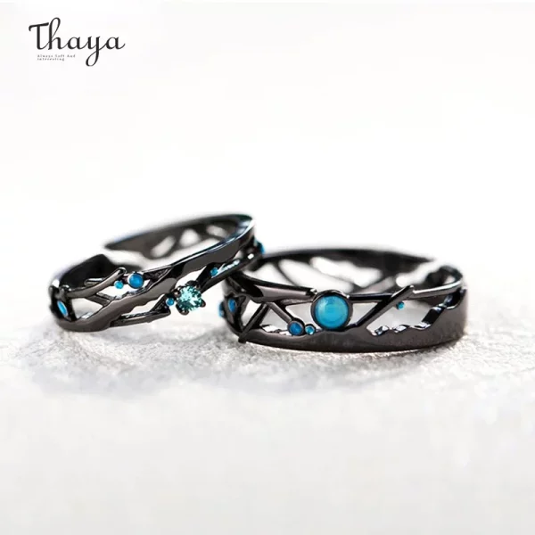 S925 Cosmic Couple Rings