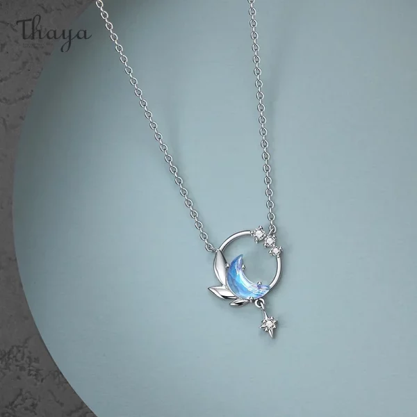 Crescent Moon Pendant Necklace