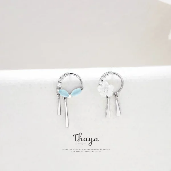 Flowers & Leaves S925 Silver Earrings