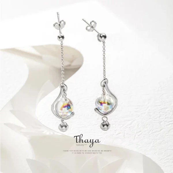 Romantic Heart and Bell Drop Earrings