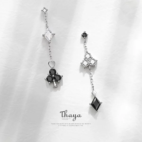 Fairy Tales Series Silver Drop Earrings