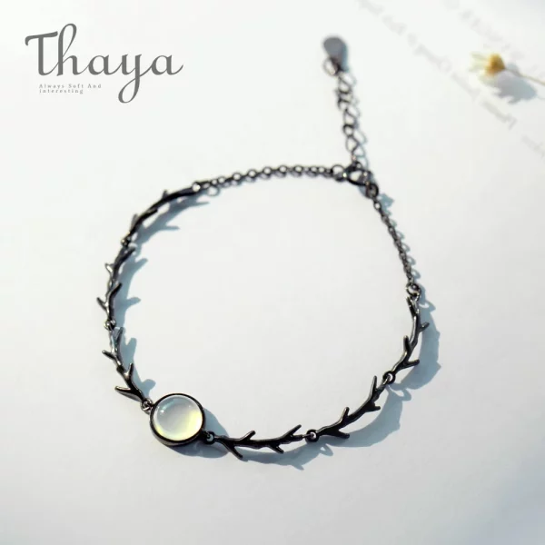 Moonstone Branch Bracelet