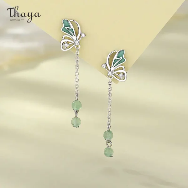 Fairy Tale Blue Butterfly Earrings