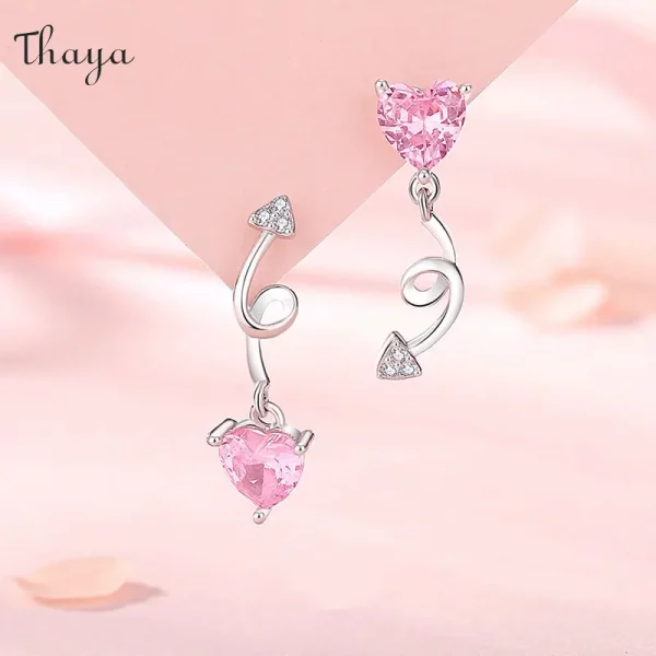 Irregular Heart Drop Earrings
