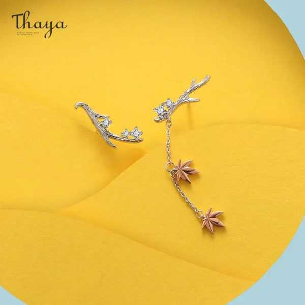 Frosted Branch Stud Earrings