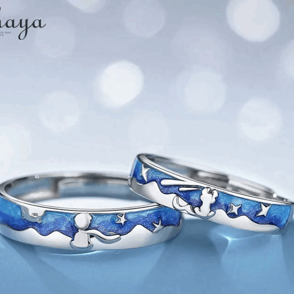 Little Prince and Fox Women Rings