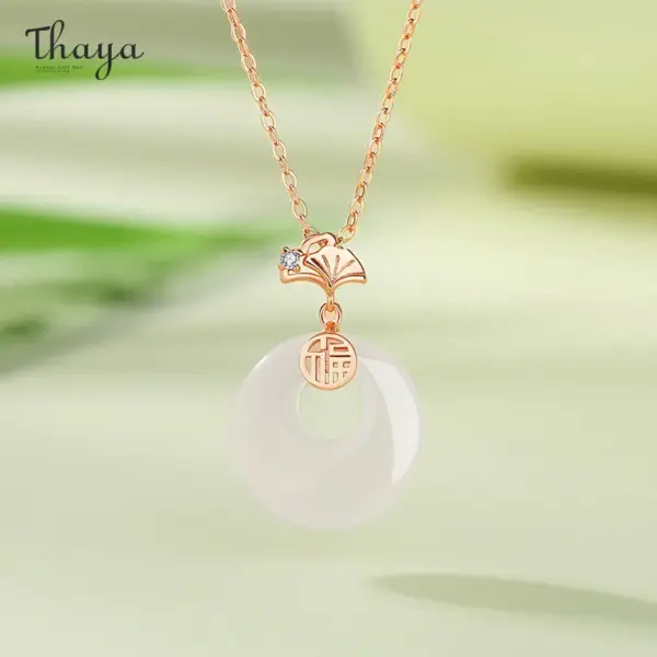Sterling Silver Chalcedony Pendant Necklace