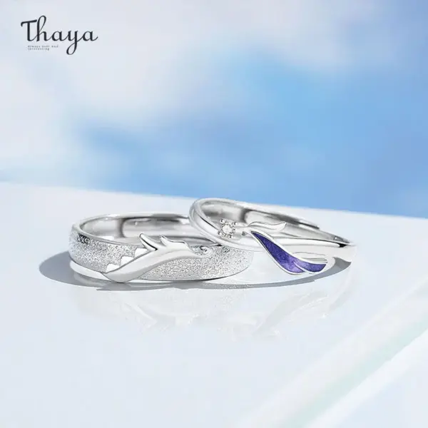 Dragon and Phoenix Couple Ring