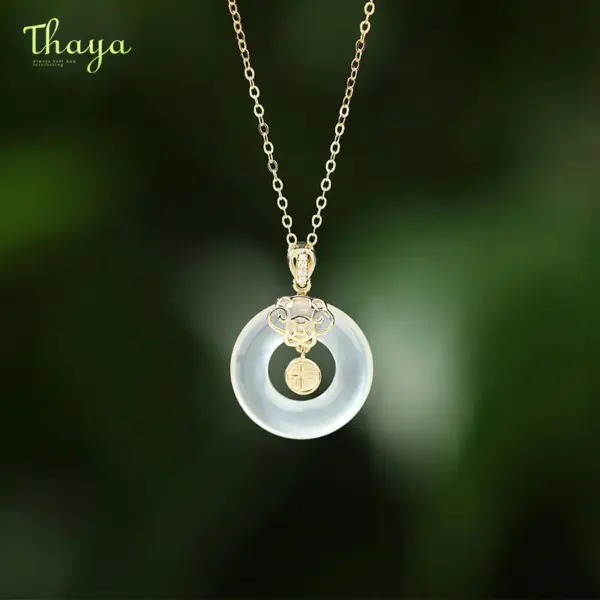 Chalcedony Pendant Necklace
