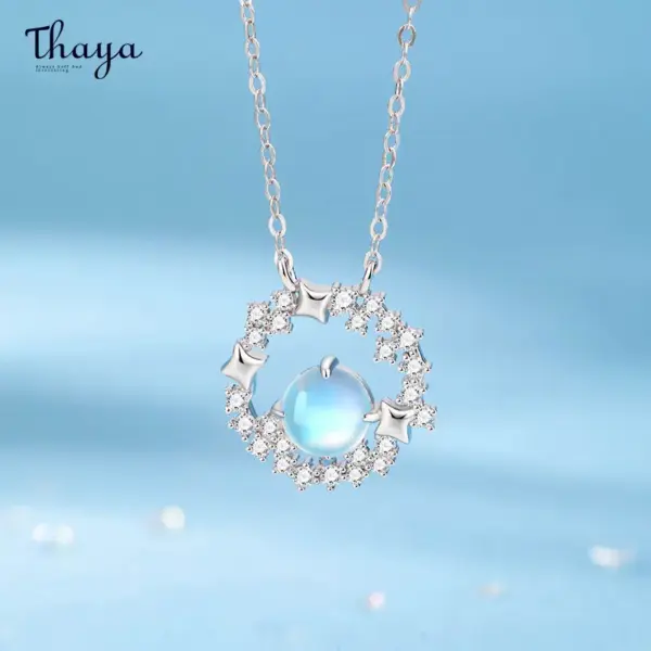 Moonstone Star Choker Necklace