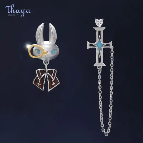 Moon Rabbit Asymmetrical Ear Cuffs