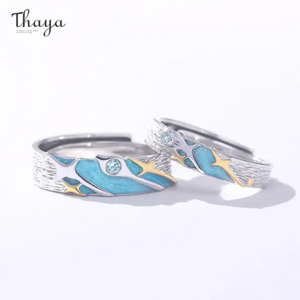 Celestial Tide Couple Rings