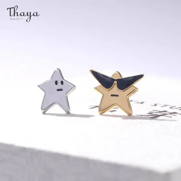 Star Duo Stud Earrings